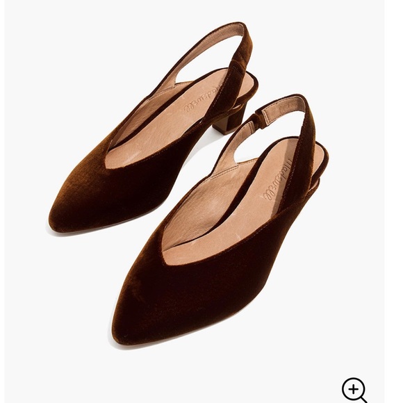 Madewell Shoes - Madewell Slingback Pumps in Velvet SIZE 9.5